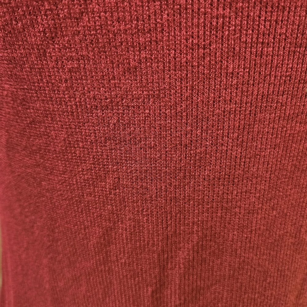 VENUS Maroon Long Sleeve Ribbed Cut-Out Top - Picture 4 of 10